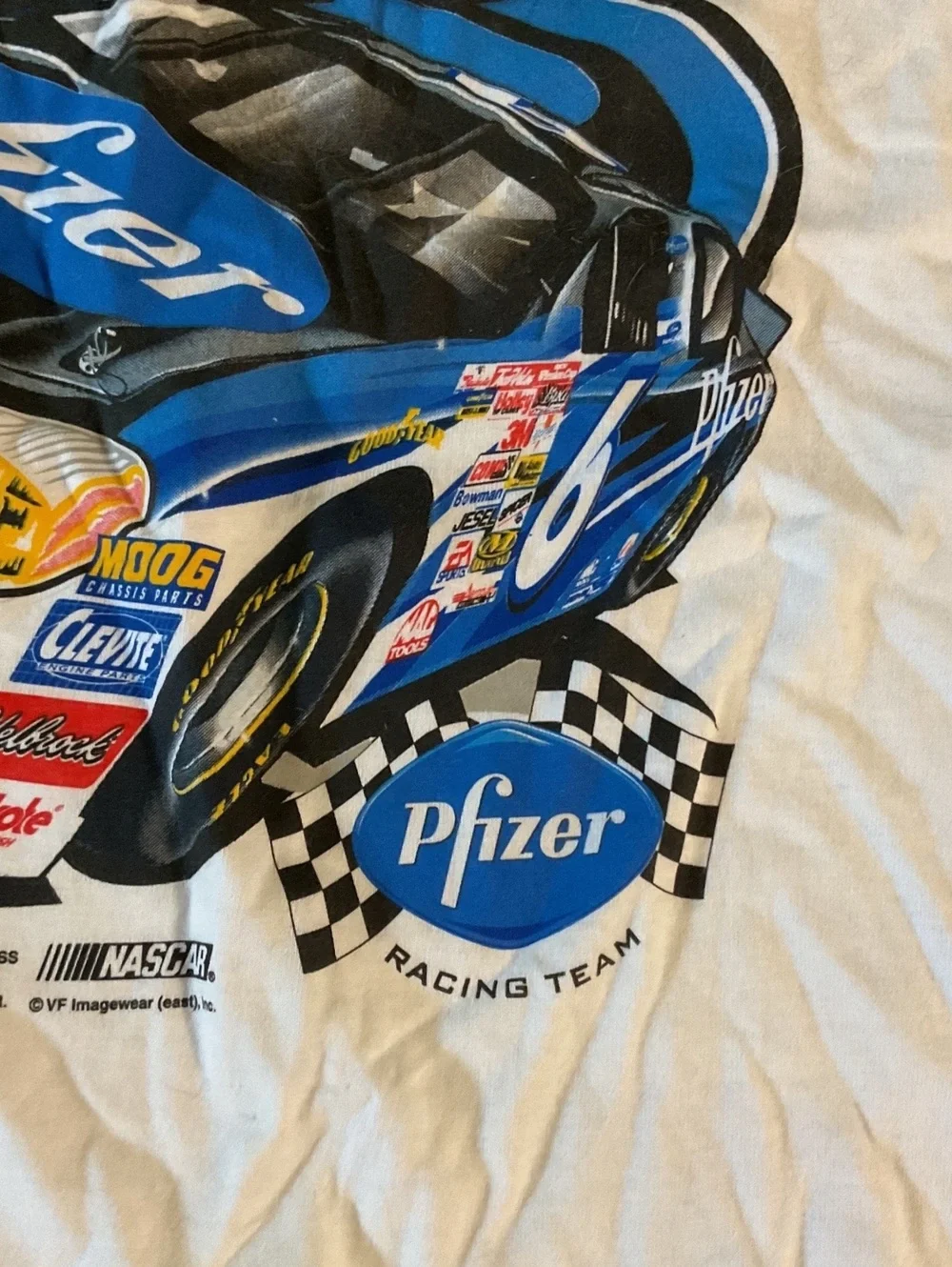 Vintage Mark Martin Pfizer NASCAR Shirt XL Deadstock NWT Chase Authentics